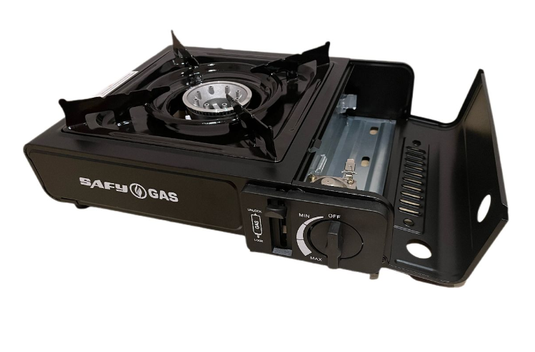 Safy - Single Burner Canister Camping Gas Stove with Travel Case