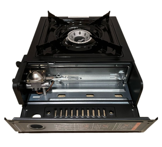 Safy - Single Burner Canister Camping Gas Stove with Travel Case