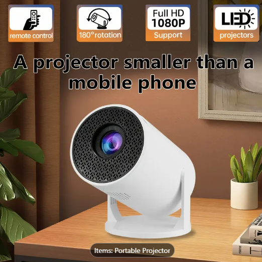 Portable projector, 4k video resolution