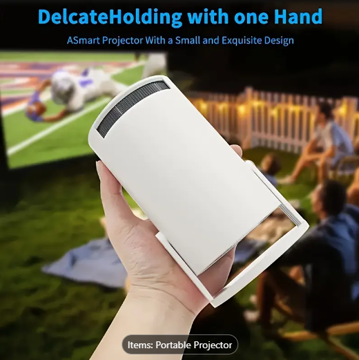 Portable projector, 4k video resolution