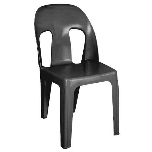 Chairs Plastic Black (Rental)