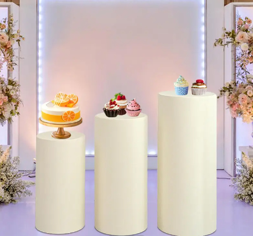 Plinth Round White (Rental)