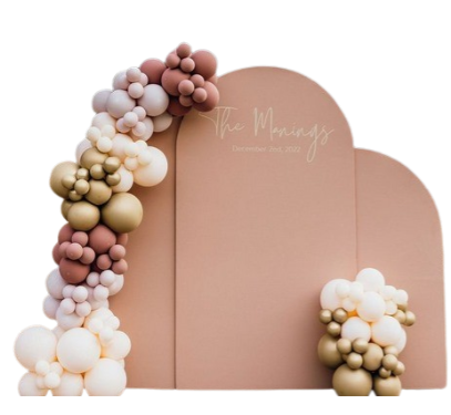 Arch Background Wooden White (1 Piece)
