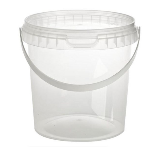 1LitreTamper-Proof Tubs with Lids and Handles x 20