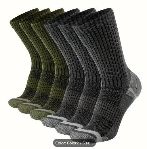 6 Pairs Of Men's Anti Odor Socks